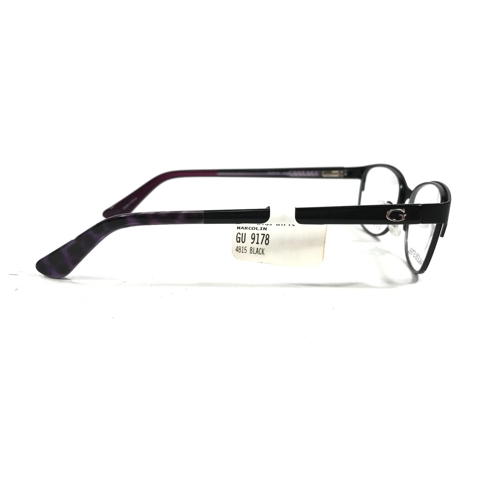 Guess GU9178 005 Eyeglasses Frames Black Purple Cat Eye Full Rim 48-15-135 3