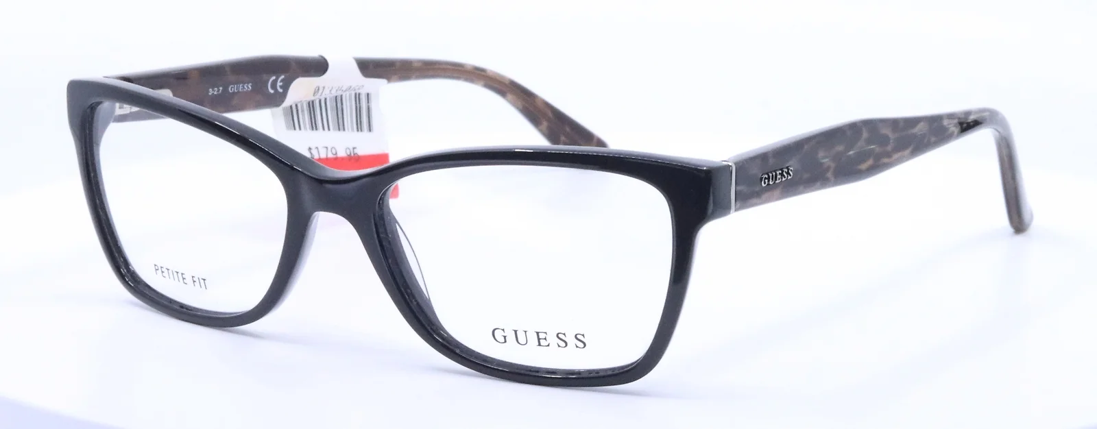 GUESS Petite Fit GU2647 001 Black Womens Square Full Rim Eyeglasses 51-16-140