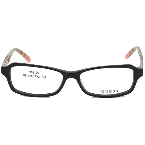 GUESS Women GU 2458 BLK Rectangular Plastic Eyeglasses Black Frame 54mm 2