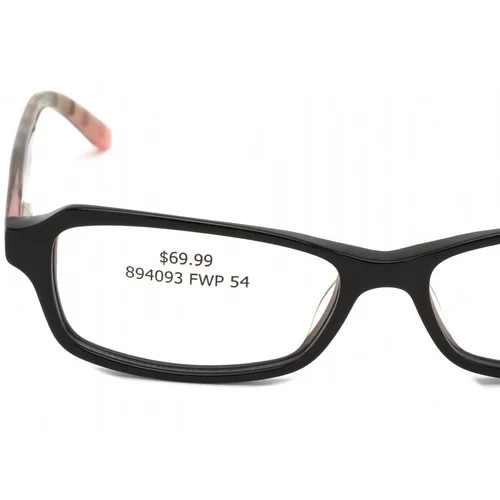 GUESS Women GU 2458 BLK Rectangular Plastic Eyeglasses Black Frame 54mm 3