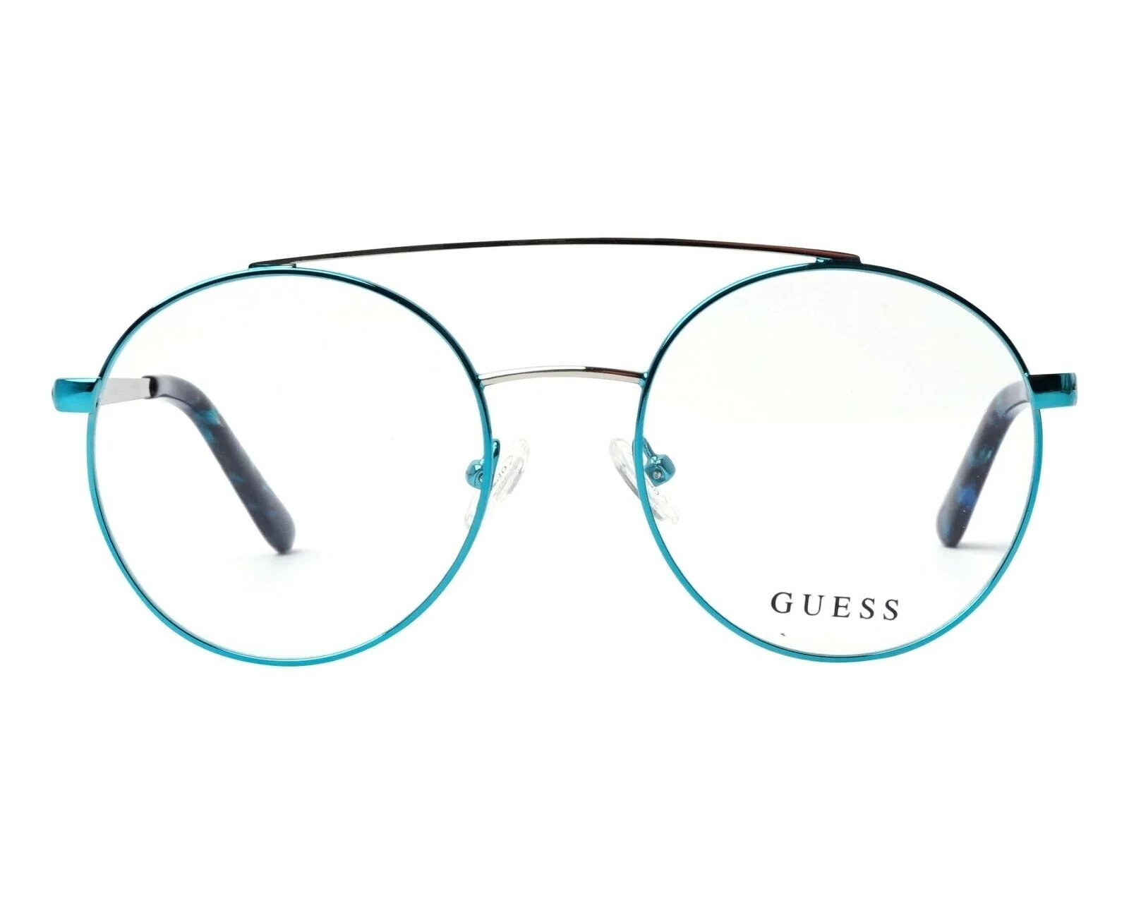 GUESS Women GU2714 084 Shiny Light Blue Round Frame Eyeglasses 50mm 2