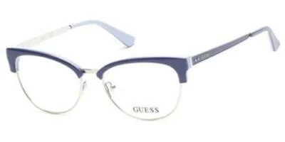 Guess Womens Frames Eyeglasses GU 2552 078 Dark/Light Purple/Silver 52 16 135
