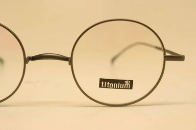 Gunmetal Glasses Frames Round-ish Retro John Lennon Eyeglasses Saddle Bridge 3