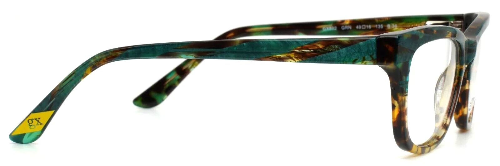 GWEN STEFANI GX802 GRN Green Tortoise Demi Womens Square Eyeglasses 49-16-135 4