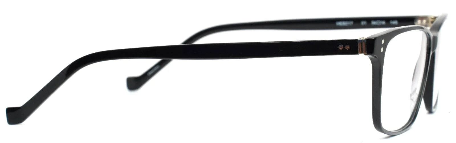 HACKETT BESPOKE HEB217 01 Black Mens Rectangle Full Rim Eyeglasses 54-14-145 4