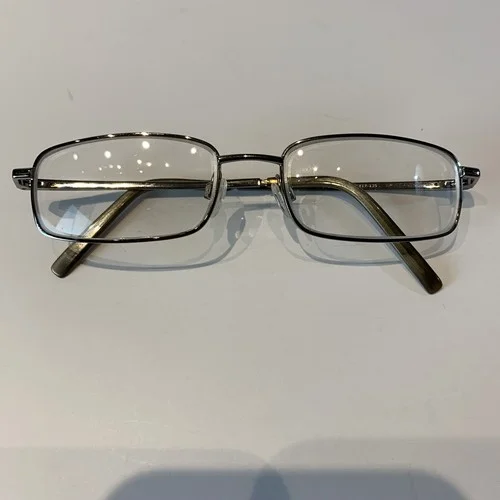Halston Eyeglass Frames Silver Color Full Rim 51-17 135 Rectangle