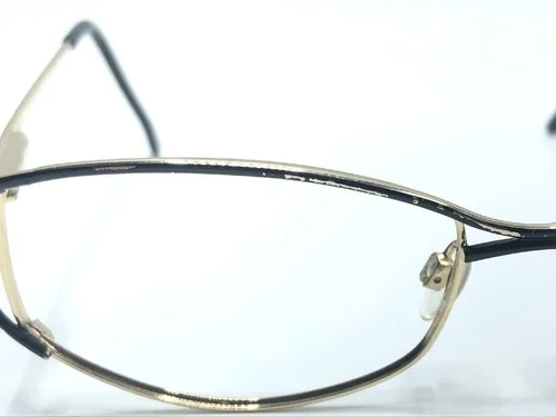Halston H280 54mm Eyeglass Frames Designer 90 Gold/Black Frames Only 3489 4