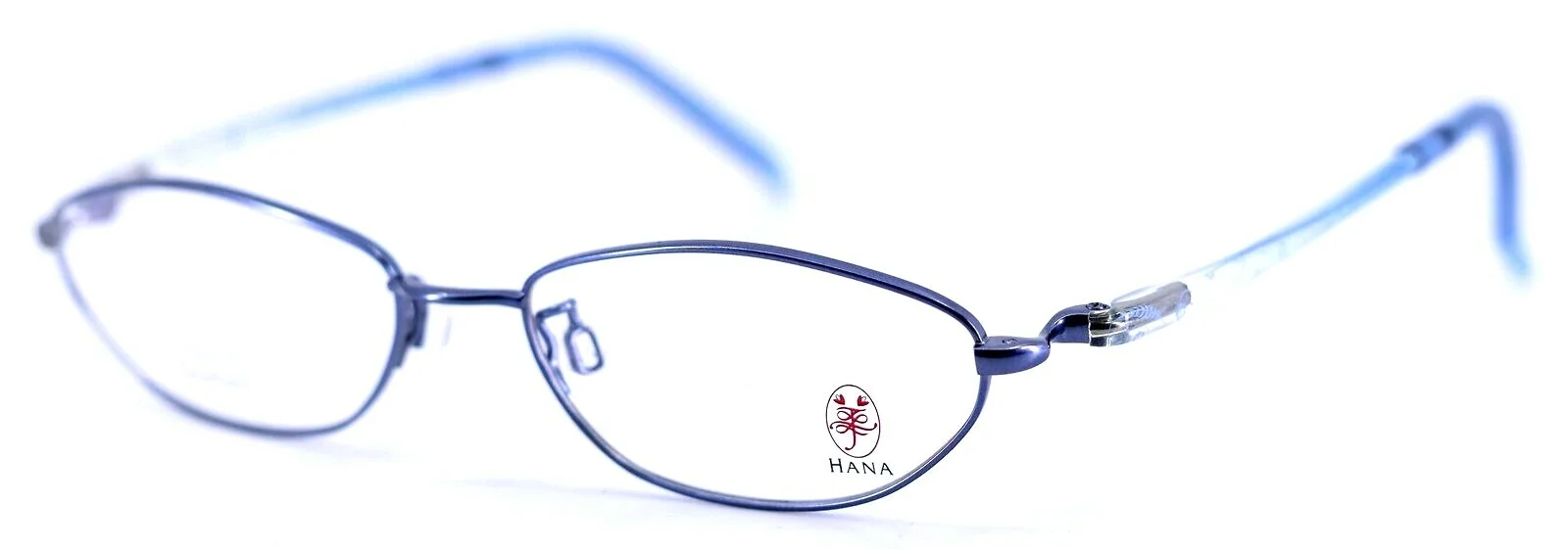 HANA By Charmant AA3868 BL Blue Titanium Oval Womens Eyeglasses Frames 52-16-135