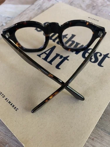 Handmade Acetate Eyeglasses - no prescription - Dark Tortoise 2
