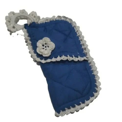 Handmade Crocheted Potholder Flower Eyeglass Case 2