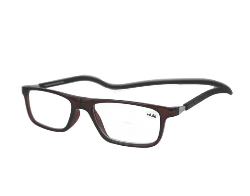Hanging Folding Magnetic Reading Eye Glasses 1.50 Front Click Connect Neck 1 NEW