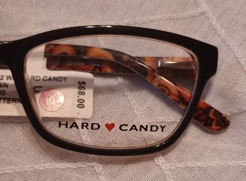 Hard Candy Eyeglass Frames Brown HC32 550261000 52-17-140 NWT $68 MSRP 2