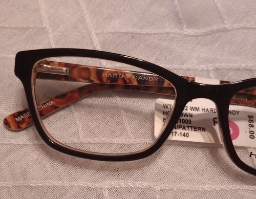 Hard Candy Eyeglass Frames Brown HC32 550261000 52-17-140 NWT $68 MSRP 3