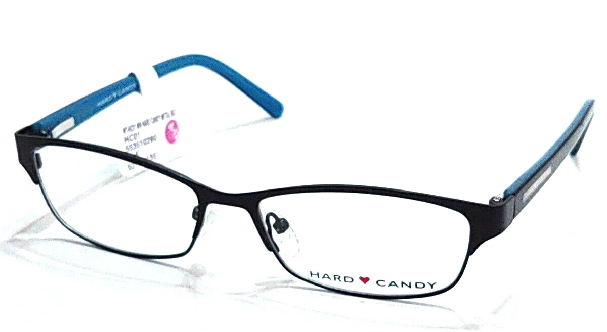 Hard Candy HC01 Black Eyeglasses Frames 52-15-135 A-12