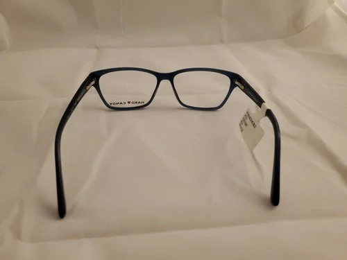 Hard Candy HC10 Rounded Square Full Rim Eyeglass Frames 53-14-135 BLUE 4