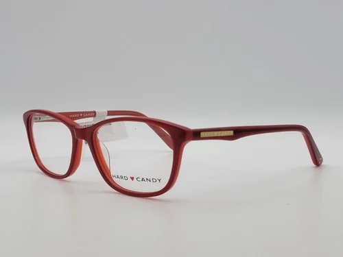 Hard Candy HC39 SWomens Red Cateye Eyeglass Frames 53-16-135 3