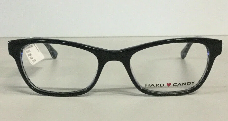 Hard Candy Womens eyeglass frames, HC31 DBLUE Dark Blue/Pattern 51-18-140 3