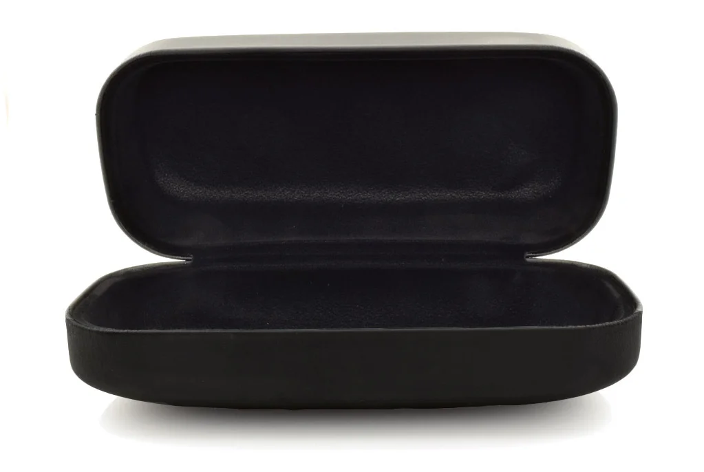 Hard Shell Case Protective Box Cover For Sunglasses Eyeglasses Solid Black Color