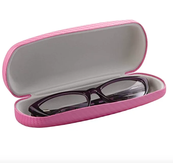 Hard Shell Eyeglass Case Clamshell Fits Large Frame Glasses Sunglasses for... 4