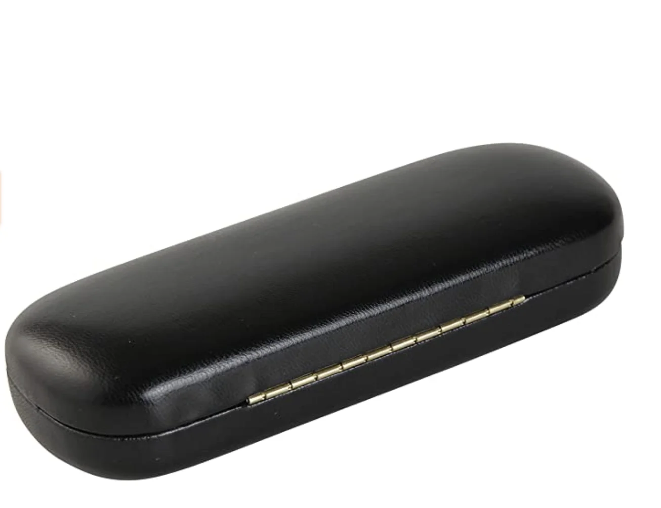 Hard Shell Eyeglass Case Clamshell for Small Frames, Reading Glasses (Black) 2
