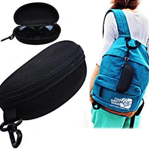 Hard Sunglasses Case Shell for Sun glasses and Safety Eyeglasses Cases zipper