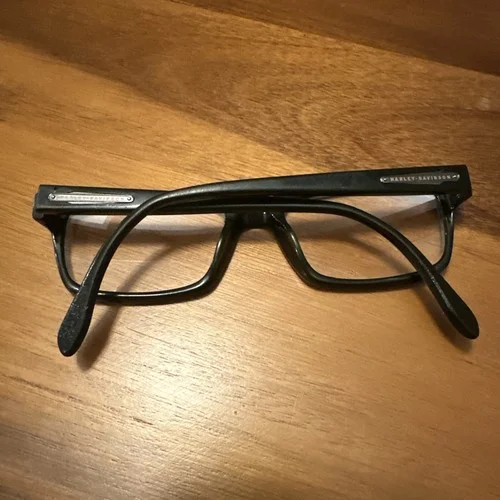Harley Davidson Eyeglass Frames Only Brown Unisex Rectangular Frame 2