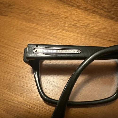 Harley Davidson Eyeglass Frames Only Brown Unisex Rectangular Frame 3