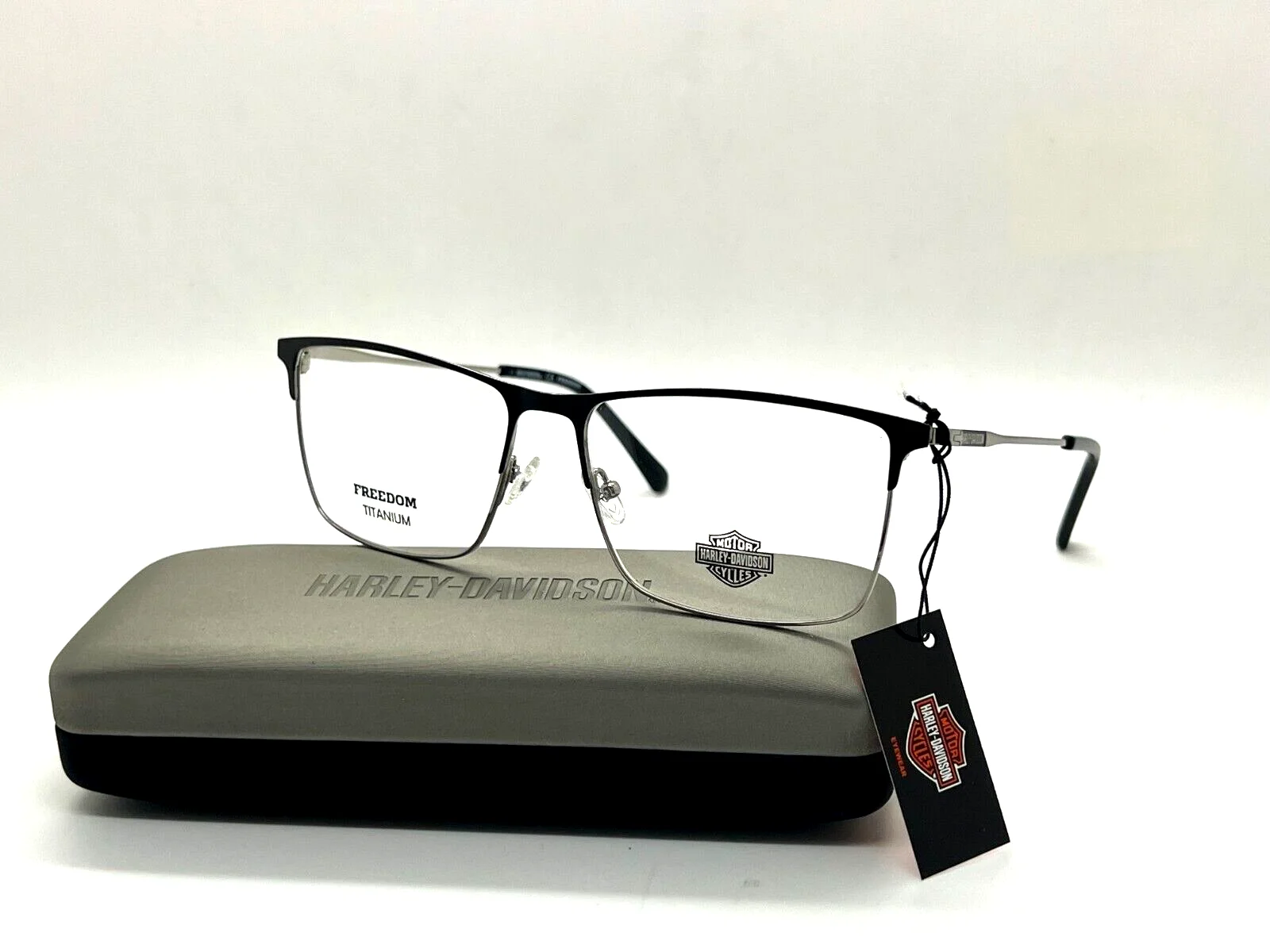HARLEY DAVIDSON Eyeglasses OPTICAL FRAME HD9018 005 BLACK/ GUNMETAL 60-16-150MM