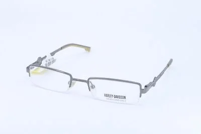 Harley Davidson HD349 Gun Rectangle Men Semi Rimless 47-18-135 Eyeglasses Frames