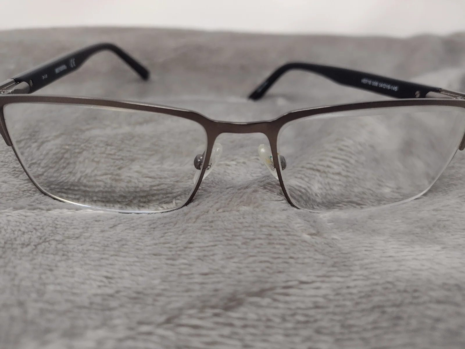 Harley Davidson HD716 Black Rectangle Men Full Rim 54 16-145 Eyeglasses Frames 4