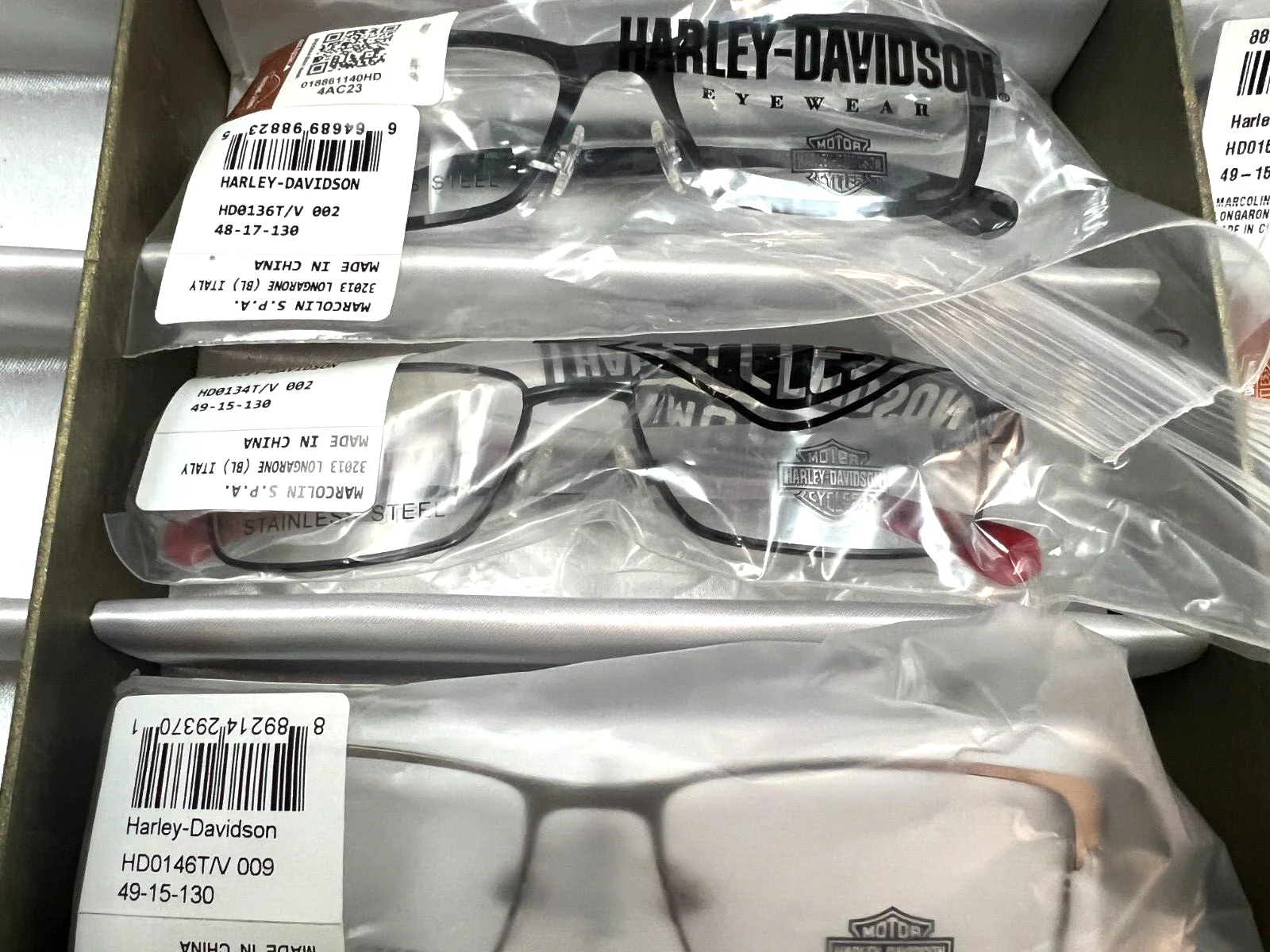 HARLEY DAVIDSON KIDS WHOLESALE LOT 8 OPTICAL Eyeglasses frames Black Gun UNISEX 3