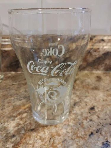 HARRISBURG PA COCA-COLA CLEAR 75TH ANNIVERSARY GLASS 5