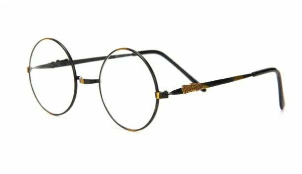 HARRY POTTER GLASSES Metal Wire Costume Round Wizard Adult Child Kids LICENSED 2