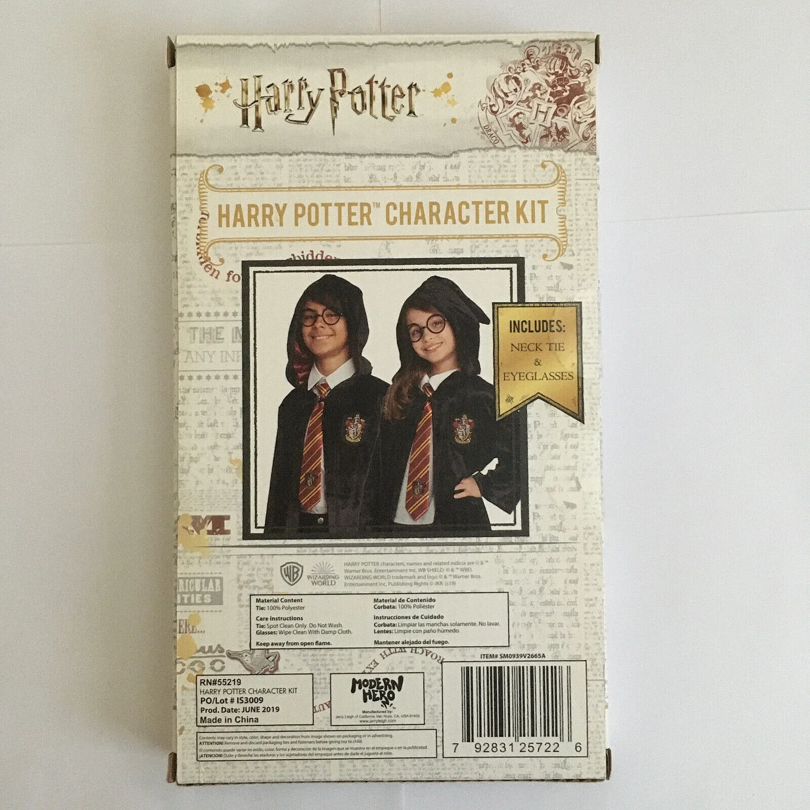 Harry Potter halloween Costume Accessories Kit with Necktie & Eyeglasses 2