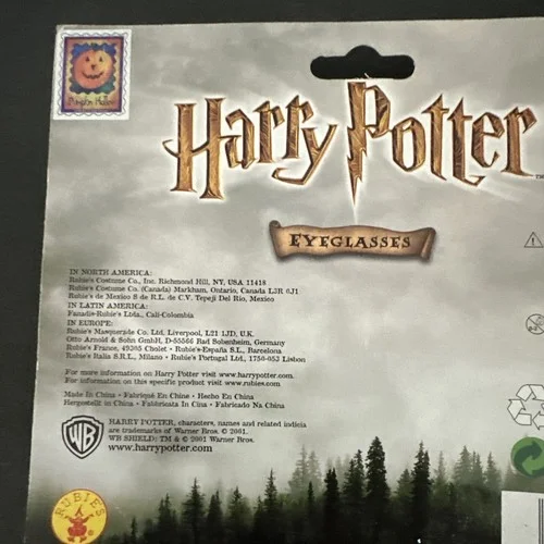 Harry Potter Novelty Eyeglasses . Round Frames Party Costume Accessory . New A/1 3