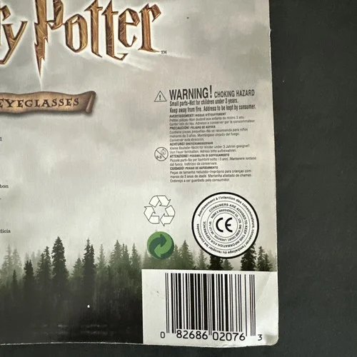 Harry Potter Novelty Eyeglasses . Round Frames Party Costume Accessory . New A/1 4