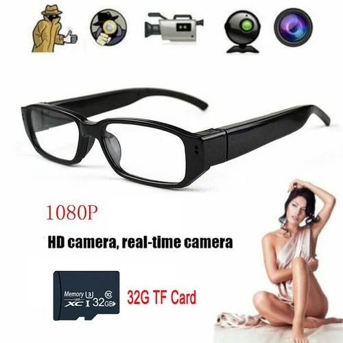 HD Digital Mini Camera Glasses Audio Video Recorder Hidden Camera Outdoor Cam US