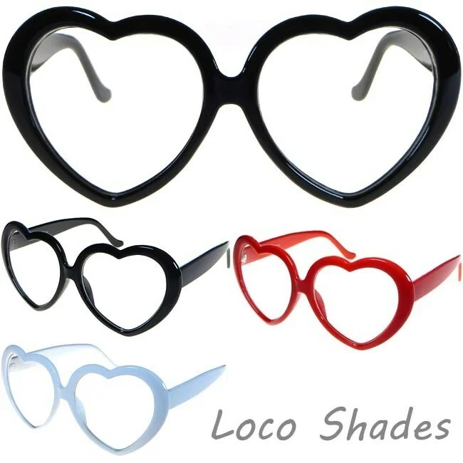 HEART SHAPE FRAME Clear Lens Eye Glasses Fashion Sexy Design Lolita Cute Style