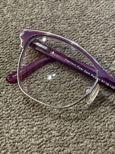Heartland Piper Eyeglasses Frames Tortoise Dark Purple Full Rim 51-18-140 (TD) 2