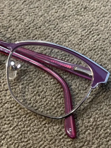 Heartland Piper Eyeglasses Frames Tortoise Dark Purple Full Rim 51-18-140 (TD) 3