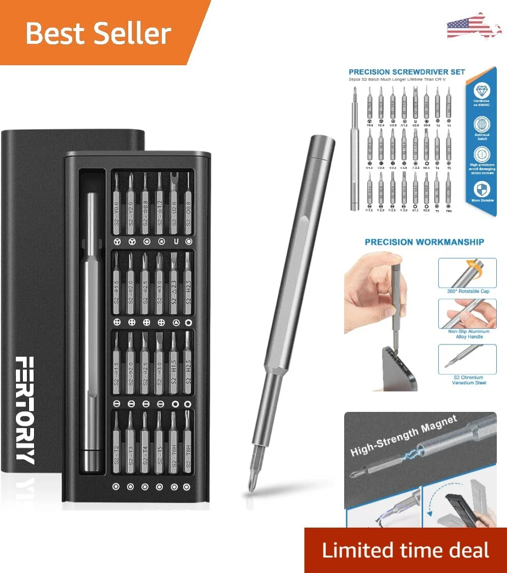 Heavy-Duty Durable Precision Screwdriver Set - Electronics & Eyeglass Repair
