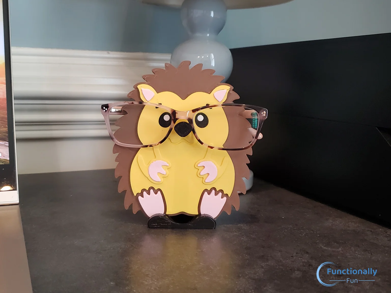 Hedgehog Eyeglasses Holder, Hedgehog Glasses Stand and Christmas Gift Idea