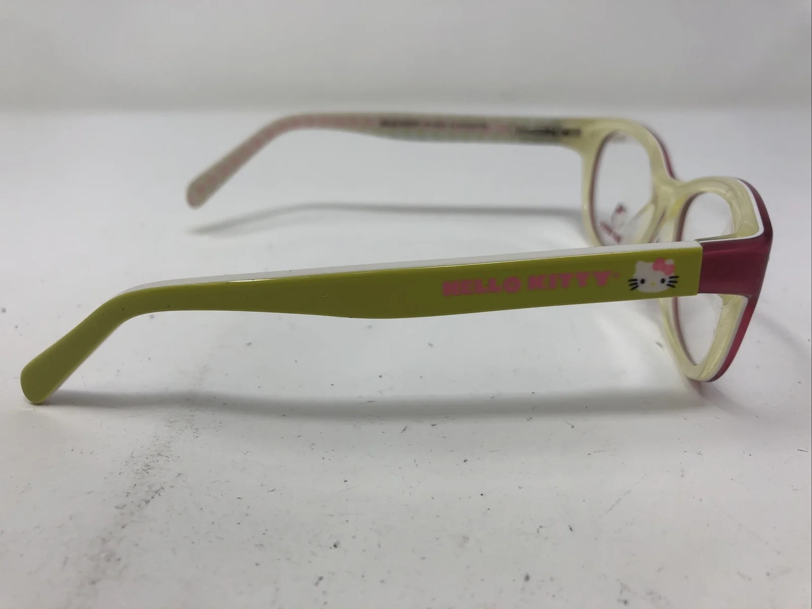 Hello Kitty Eyeglasses Frames HK 229-3 Pink Green 50-16-130 O240 2