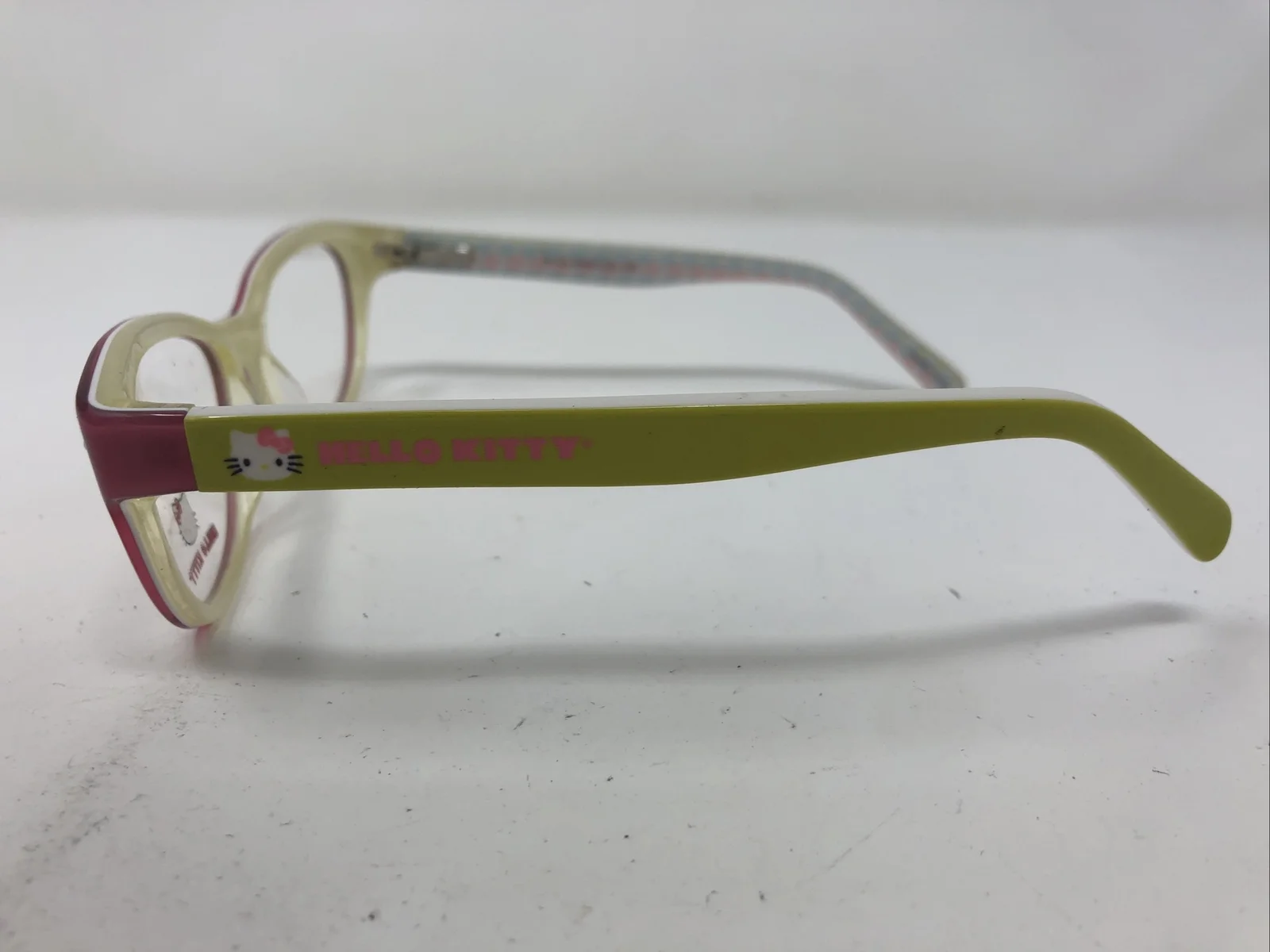 Hello Kitty Eyeglasses Frames HK 229-3 Pink Green 50-16-130 O240 4