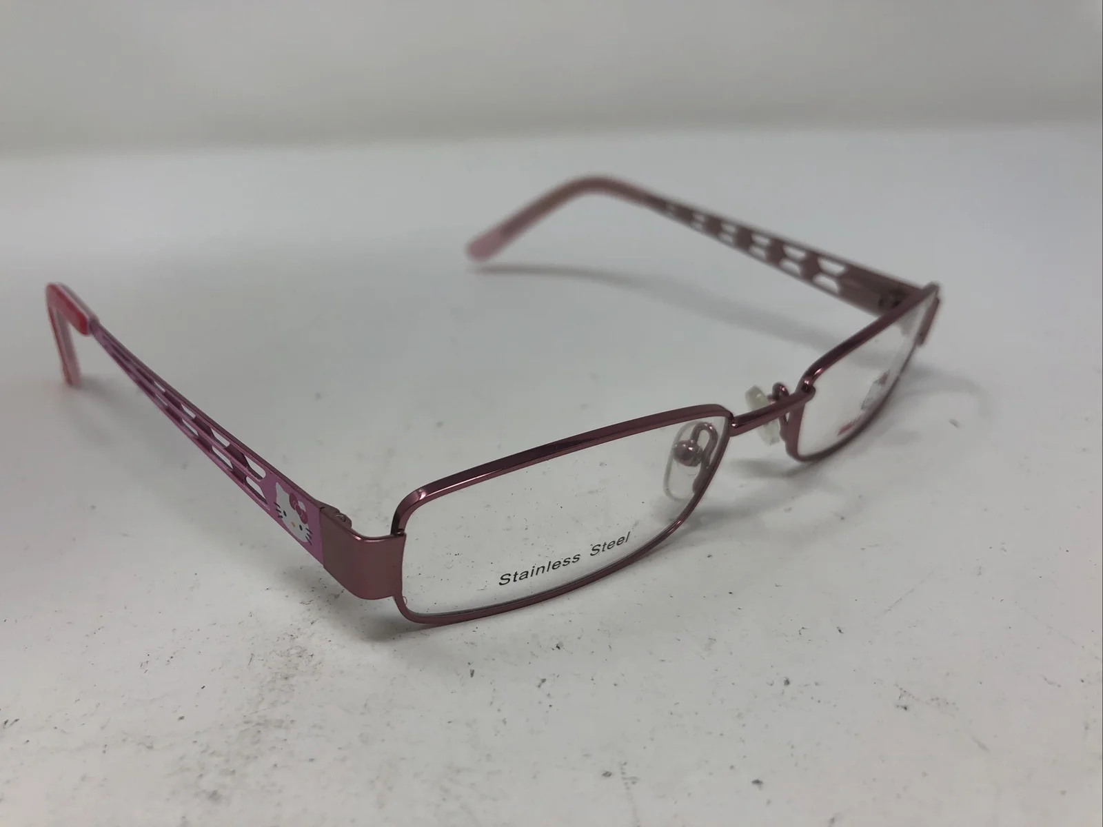 Hello Kitty Eyeglasses Frames HK 230-2 Pink 49-17-135 L411 3
