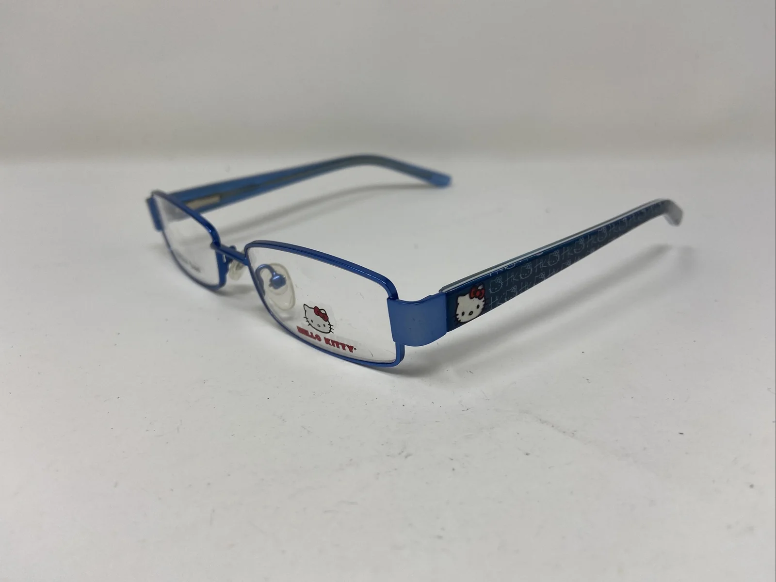 HELLO KITTY Eyeglasses Frames HK212-3 45-16-125 Blue Full Rim Y280 2
