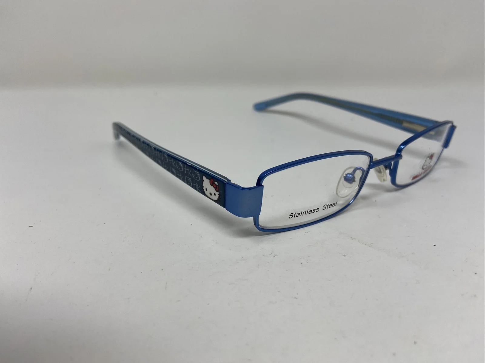 HELLO KITTY Eyeglasses Frames HK212-3 45-16-125 Blue Full Rim Y280 4