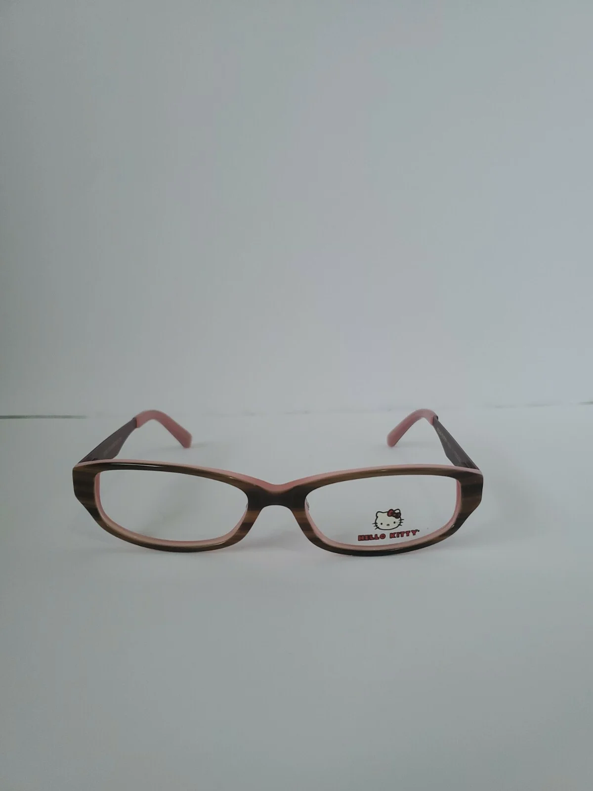 Hello Kitty Eyeglasses HK256-1 Brown Pink Frame 47-15-125mm Full Rim LA51