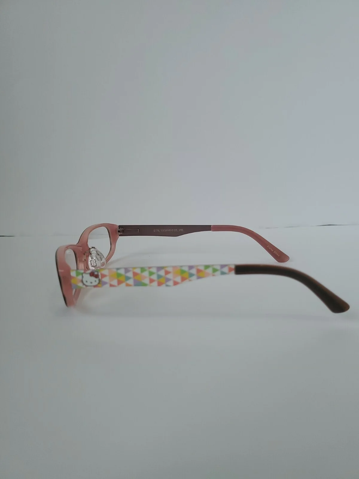 Hello Kitty Eyeglasses HK256-1 Brown Pink Frame 47-15-125mm Full Rim LA51 3
