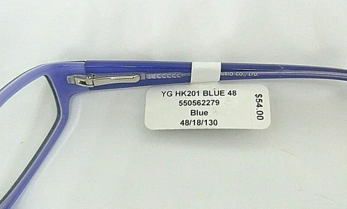 HELLO KITTY Genuine Sanrio Eyeglasses HK201-1 Purple Rectangular 48-18-130 3
